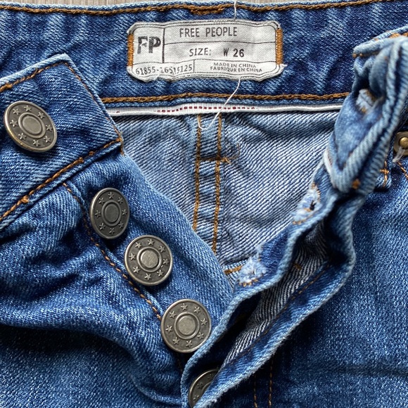 Free People denim cutoff shorts - Picture 5 of 5